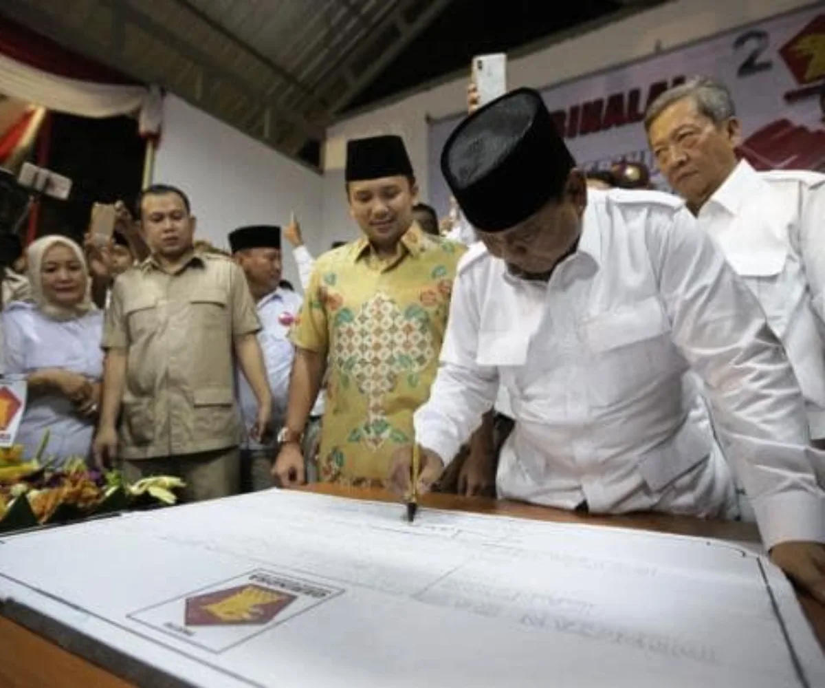 Prabowo Resmikan Kantor DPD Gerindra di Banten