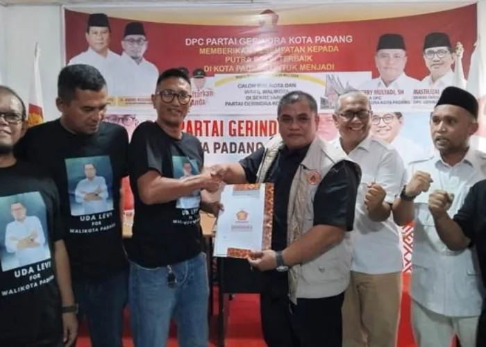 Siap Bertarung di Pilwako Padang, Braditi Moulevey Maju Lewat Gerindra