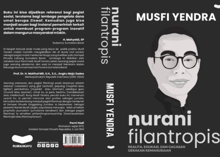 Musfi Yendra Lahirkan Buku Berjudul Nurani Filantropis