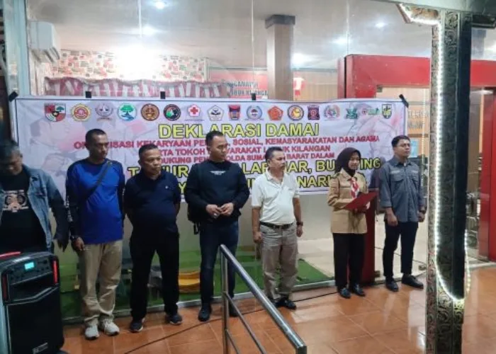 Pelbagai Elemen Organisasi Kemasyarakatan Lubuk Kilangan Gelar Deklarasi Damai