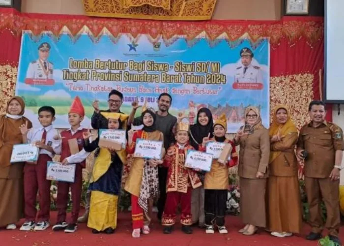 Murid SDN 9 PPT Juara 1 Lomba Bertutur Tingkat Sumbar