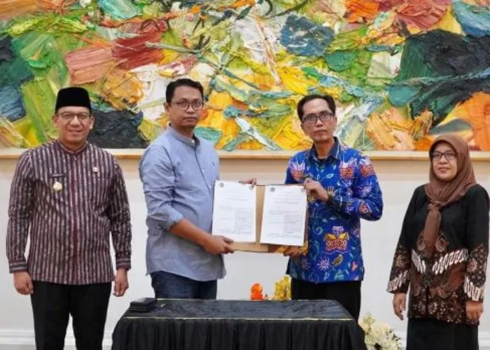 ATR/BPN Serahkan Sertifikat Elektronik Aset Pemko