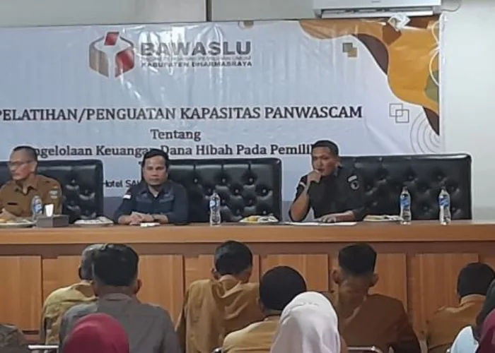 Bawaslu Dharmasraya Gelar Pelatihan Pengelolaan Keuangan Dana Hibah Pilkada