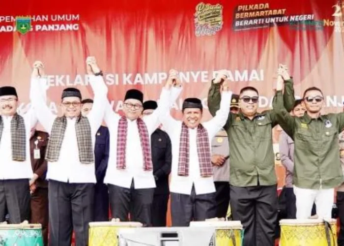 Tiga Paslon Wako dan Wawako Komit Kampanyekan Pemilu Damai