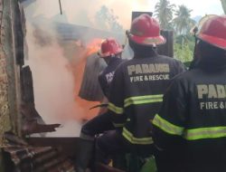 Kebakaran Hebat di Kuranji, Api Lumat Dua Petak Rumah, Kerugian Capai Rp1 Milyar.