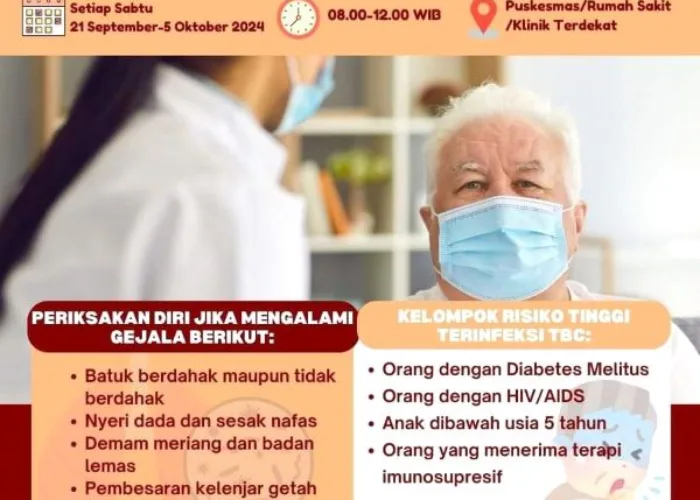 Cegah TBC, Setiap Sabtu Semua Puskesmas di Padang Gelar Skrining