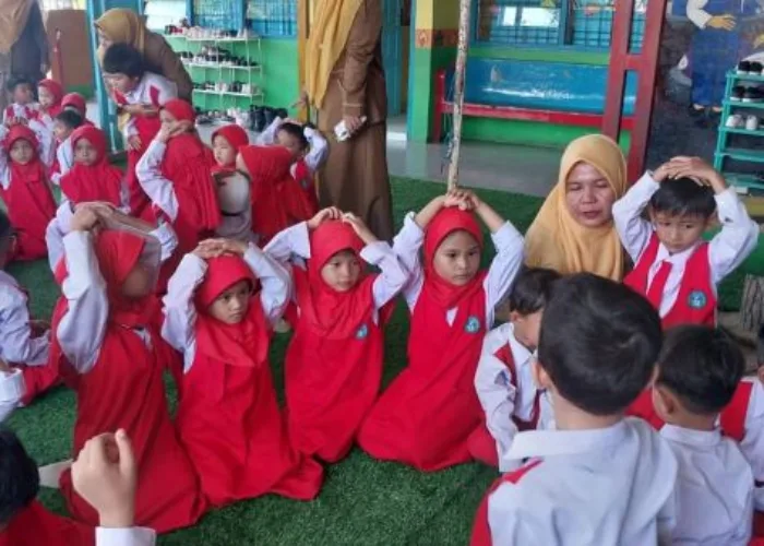 Anak TK Kota Padang Dikenalkan Kesiapsiagaan Bencana Lewat Simulasi