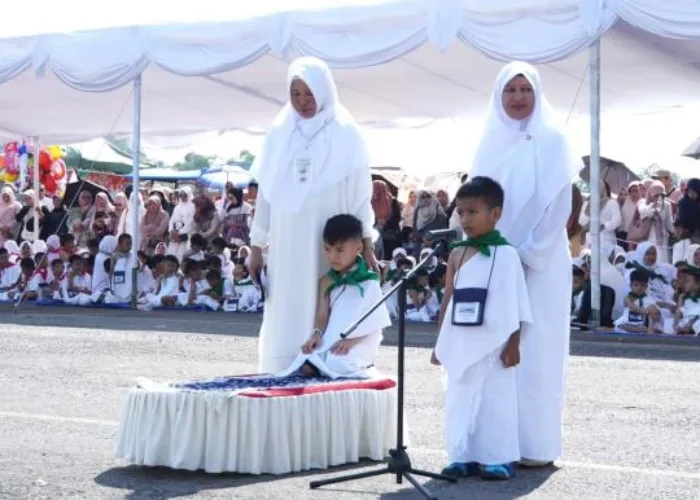 995 Anak TK Antusias Ikuti Peragaan Manasik Haji