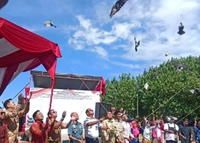 Sebanyak 27 Ekor Merpati Dilepas, Simbol Perdamaian di Pilkada 2024