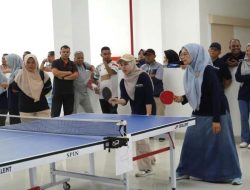 41 Tim Putra-Putri OPD Ramaikan Pertandingan Tenis Meja HUT Korpri