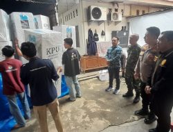 Kapolres Dharmasraya bersama Forkopimda Hadiri Pelepasan Distribusi Logistik Pemilihan Serentak