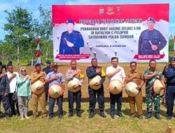 Sutan Riska Hadiri Penanaman Bibit Jagung Prakarsa Satbrimob Polda Sumbar