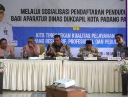 Tingkatkan Kapasitas Personel, Disdukcapil Gelar Sosialisasi Pendaftaran Kependudukan