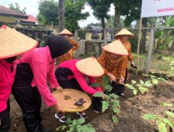 Dukung Ketahanan Pangan, GOW dan Bhayangkari Pasbar Ikuti Launching Program Pekarangan Lestari
