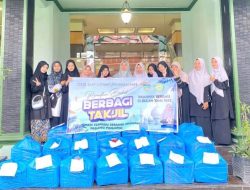 Latih Karakter Santri, OSIS SMP Uswatun Hasanah Berbagi Takjil