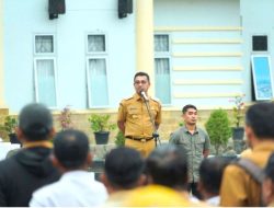 Pimpin Apel Perdana Usai Dilantik, Ini Pesan Bupati Khairunas
