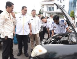 Dipimpin Wako dan Wawako, Pemko Pariaman Lakukan Cek Fisik Kendaraan Dinas