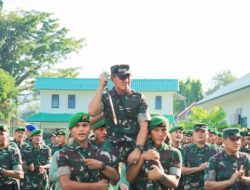Prajurit Yonif 133/YS Sambut Hangat Kunjungan Danrem 032/Wbr