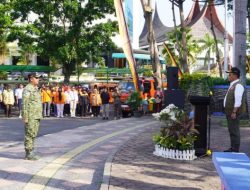 Pemko Padang Gelar Apel Pasukan dan Peralatan Kesiapsiagaan Hadapi Bencana di Tugu Gempa