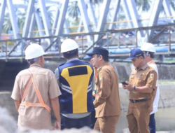 Wako Solok Tinjau Pembangunan Laydam Sungai Batang Lembang
