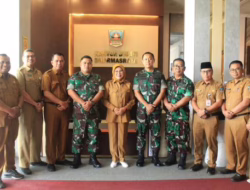 Silaturahmi Dandim 0310/SSD, Letkol Inf Reno Handoko Pamit, Letkol Czi Joko Stradona Disambut
