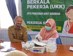 Pastikan Kesehatan Kerja, Pegawai Dinas Kominfo Jalani Cek Kesehatan Gratis