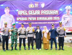 Polres Dharmasraya Gelar Apel Operasi Patuh Singgalang 2025, Wabup Leli Arni Himbau Masyarakat Tertib Berlalu Lintas