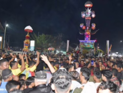 Dipadati Ribuan Warga, Prosesi “Maarak Saroban” Berjalan Damai