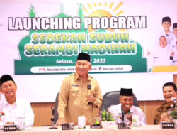 Wawako Solok Hadiri Launching Program Sedekah Subuh Serambi Madinah