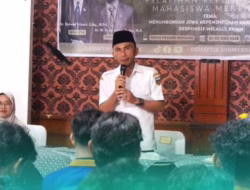 Wawako Allex Saputra jadi Pemateri Pelatihan Kepemimpinan Mahasiswa Tingkat Menengah