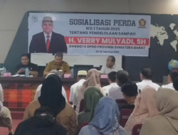 Buka Sosialisasi Perda No 1 Tahun 2025, Anggota DPRD Sumbar Verry Mulyadi Ingatkan Pentingnya Kesadaran Warga Terhadap Sampah