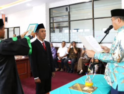 Wako Yota Balad Lantik Pimpinan PAW BAZNAS Kota Pariaman Periode 2021-2026