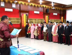 Wako Yota Balad Lantik 104 Pejabat Administrator, Pengawas dan Kepala Puskesmas