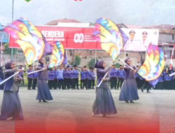 Marching Band SMAN 1 Sukses Meriahkan Upacara Penurunan Bendera HUT RI ke-80