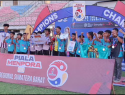 Dewa24 Soccer School Raih Juara II di Turnamen Piala Menpora KU-12 Sumbar