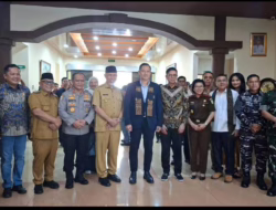 Bupati Yulianto Dampingi Gubernur Mahyeldi Sambut Menko Infrastruktur dan Pembangunan Kewilayahan di Sumbar