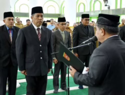 Bupati Benni Warlis Lantik Sekda Agam Mhd Lutfi dan Pejabat JPTP