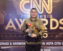 Kementerian ATR/BPN Raih Rural Development dan Regional Equity di CNN Indonesia Award 2025