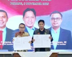 KONI dan KI Sumbar Lakukan MoU, Dorong Transparansi Bidang Olahraga