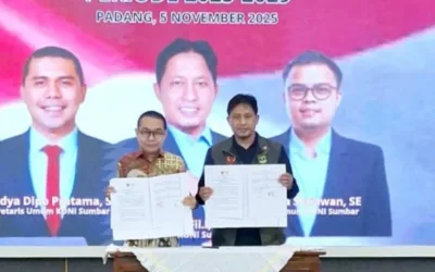 KONI dan KI Sumbar Lakukan MoU, Dorong Transparansi Bidang Olahraga