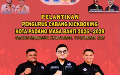 KBI Kota Padang Dilantik, Langsung Helat Kejurda Kick Boxing se-Sumbar di Agus Salim