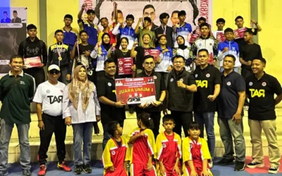 Kota Padang Juara Umum Kejurda Padang Kickboxing Championship Sumbar 2025