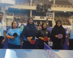 UNP Sabet Medali Emas Perdana di LPTK Cup XXII Lewat Ganda Putri Tenis Meja