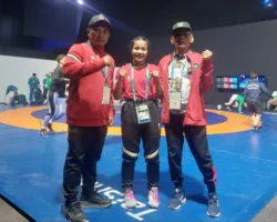 Hamdanus dan Ilmarizal Dampingi Pegulat Nasional Asal Sumbar di ISG 2025 Riyadh