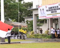Meski Hujan Mengguyur, Peringatan HGN ke-80 Berlangsung Khidmad