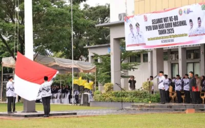 Meski Hujan Mengguyur, Peringatan HGN ke-80 Berlangsung Khidmad