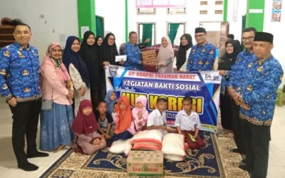 Peringatan HUT ke-54 Korpri Tingkat Pasbar, Anjangsana ke Rumah Lansia dan Panti Asuhan