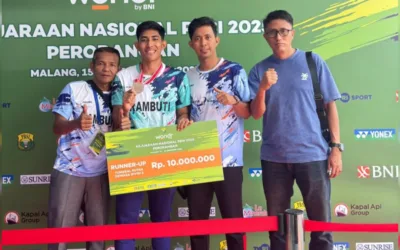 Atlet Bulutangkis Sumbar Agil Wahyudi Raih Medali Perak Kejurnas PBSI 2025