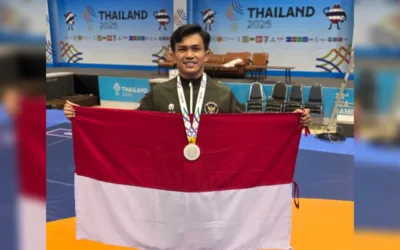 Pegulat Sumbar Gilang Ilhaza Raih Medali Perak SEA Games 2025 Thailand