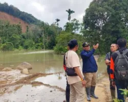 Sekda Pasaman Barat Tinjau Lokasi Longsor di Sinuruik, Sampaikan Duka Mendalam